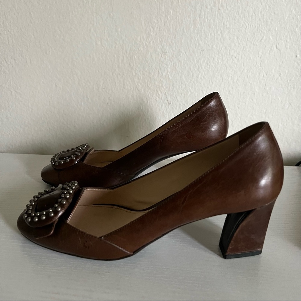 Prada | Calfskin Leather Buckle Pumps - Picture 4 of 9